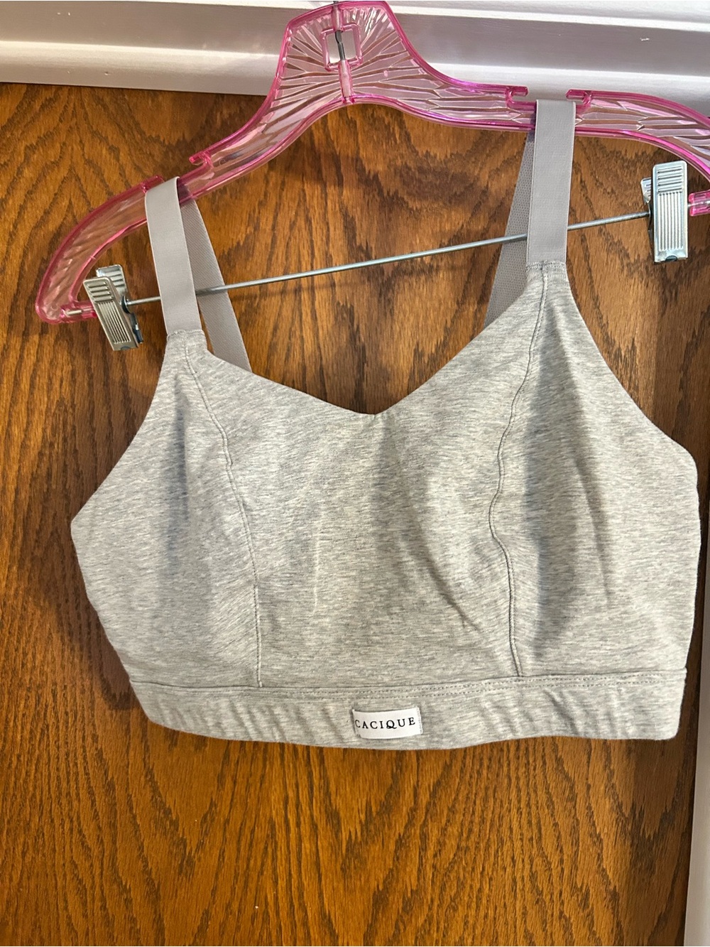 Cacique Light Gray Seamless Stretch Bralette